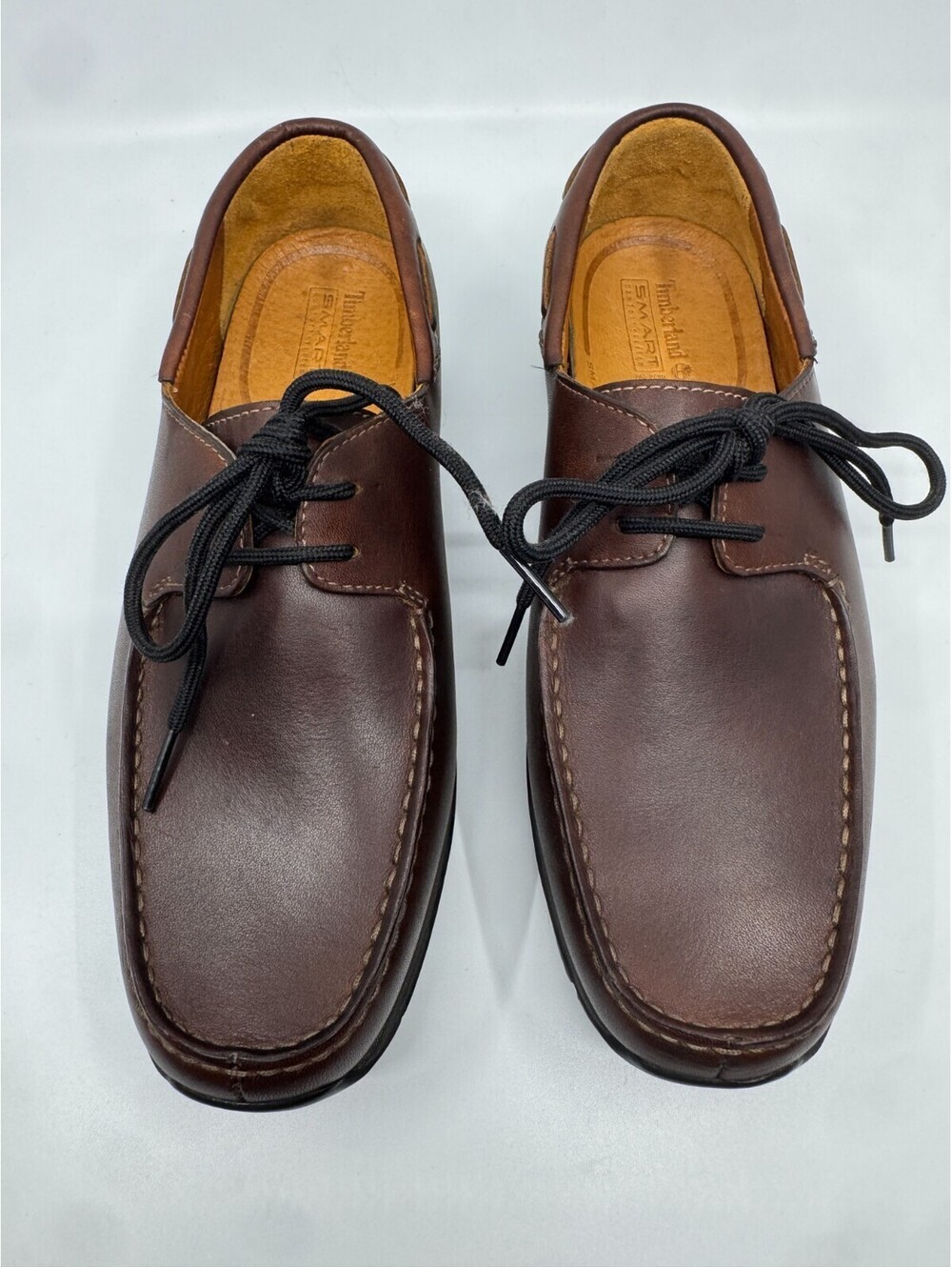 Timberland Men’s Smart Comfort Brown Leather Boat Slip On Loafer Size 7.5M